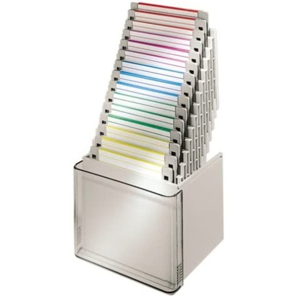 New Fellowes Computerware Step Cube Holding 15 3.5" Floppy Disks/Diskettes 95350 - Picture 5 of 5